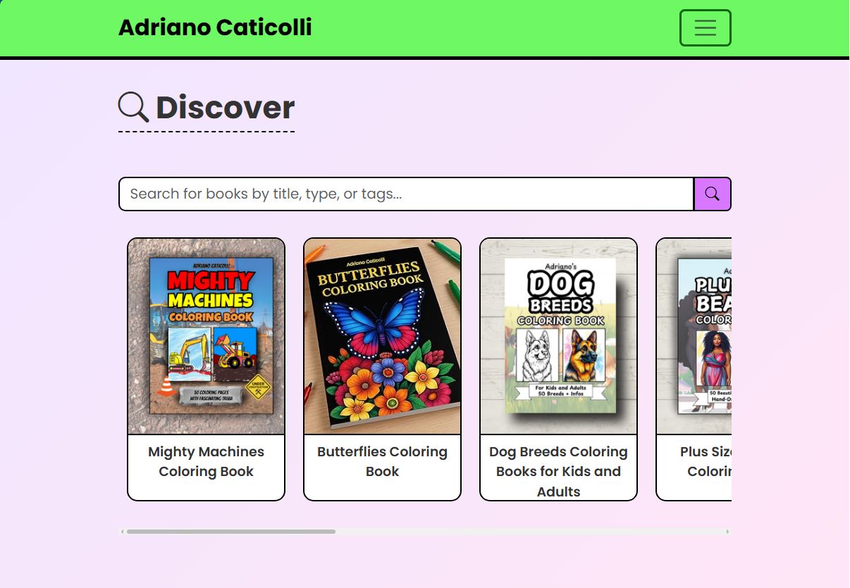 Adriano Caticolli Website