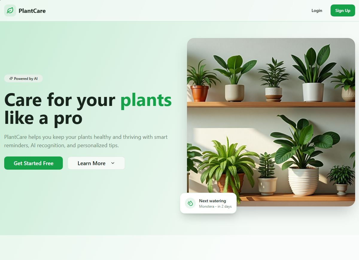 Web App Plant Care